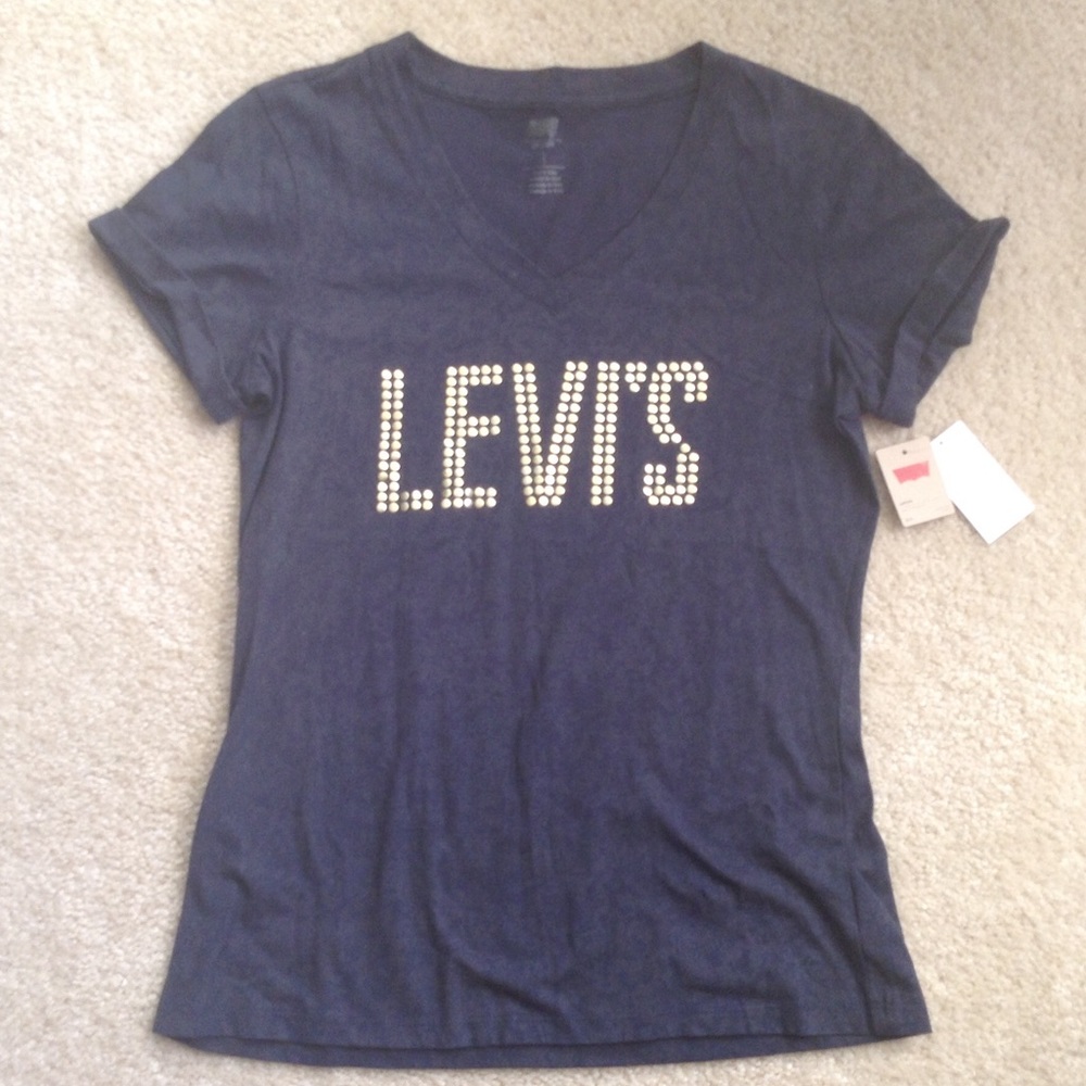 NWT Levi's Navy Patterned T-Shirt